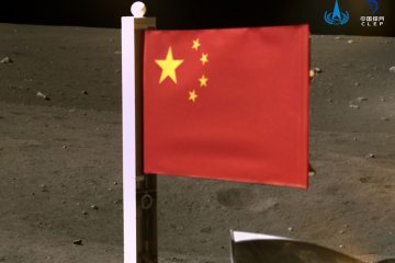 China's Flag on Moon