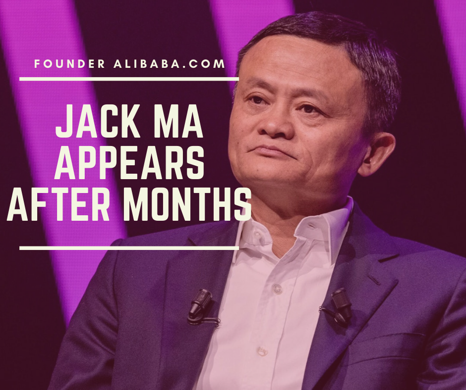 Jack Ma appears after months